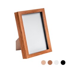 Nicola Spring 3D Box Photo Frame - A5 (6 x 8'') - Dark Wood