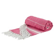 Nicola Spring Round Turkish Cotton Beach Towel - 190cm - Pink