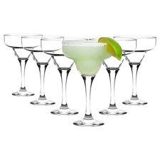 Rink Drink  Margarita Glasses - 295ml - Clear - Pack of 6