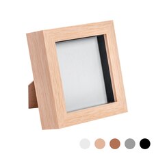 Nicola Spring 3D Box Photo Frame - 4 x 4'' - Light Wood