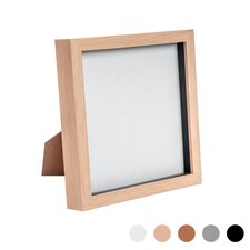 Nicola Spring 3D Box Photo Frame - 8 x 8" - Light Wood