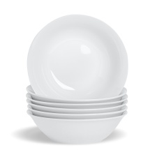 Argon Tableware Classic White Cereal Bowls - 18cm - Pack of 6