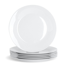 Argon Tableware Classic White Dinner Plates - 27cm - Pack of 6