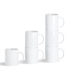 Argon Tableware Classic White Mugs - 285ml - Pack of 6