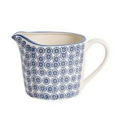 Nicola Spring Hand-Printed Measuring Jug - 1 Litre - Navy