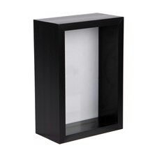 Nicola Spring 3D Deep Box Photo Frame - 4'' x 6'' - Black