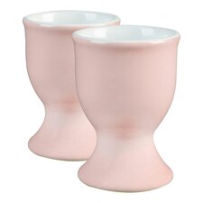 Argon Tableware Coloured Ceramic Egg Cups - 5cm - Pink - Pack of 2