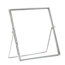 Nicola Spring Standing Metal Photo Frame - 8" x 8" - Silver