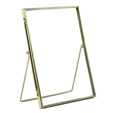 Nicola Spring Standing Metal Photo Frame - 6" x 8" - Gold