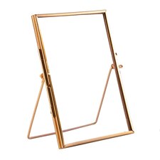 Nicola Spring Standing Metal Photo Frame - 5'' x 7'' - Rose Gold