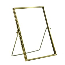 Nicola Spring Standing Metal Photo Frame - 5'' x 7'' - Gold