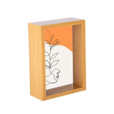 Nicola Spring 3D Deep Box Photo Frame - 5 x 7" - Light Wood