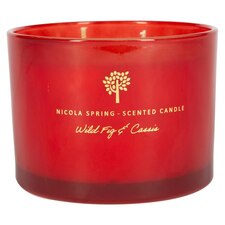 Nicola Spring Soy Wax Scented Candle - 350g - Wild Fig & Cassis