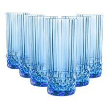 Bormioli Rocco America '20s Highball Glasses - 400ml - Sapphire Blue - Pack of 6