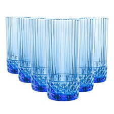 Bormioli Rocco America '20s Highball Glasses - 490ml - Sapphire Blue - Pack of 6