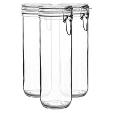 Bormioli Rocco Fido Glass Storage Jars - 1.5 Litre - Pack of 3