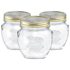 Bormioli Rocco Quattro Stagioni Glass Storage Jars - 500ml - Pack of 3