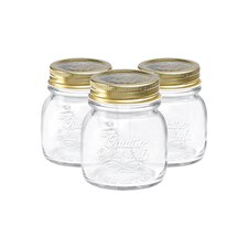 Bormioli Rocco Quattro Stagioni Glass Storage Jars - 150ml - Pack of 3