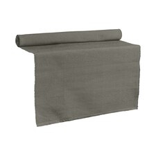 Nicola Spring Cotton Fabric Table Runner - 48cm x 183cm - Steel Grey