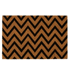 Nicola Spring Coir Door Mat - 60 x 40cm - Zig Zag