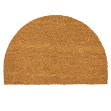 Nicola Spring Coir Half Moon Door Mat - 60 x 40cm - Classic