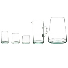 Nicola Spring 20 Piece Recycled Glassware Set - Clear