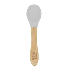 Tiny Dining Children's Bamboo Silicone Tip Spoon - Grey