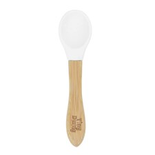 Tiny Dining Children's Bamboo Silicone Tip Spoon - White