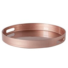 Argon Tableware Round Serving Tray - 33cm - Rose Gold