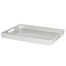 Argon Tableware Rectangle Serving Tray - 34.5 x 25cm - Silver