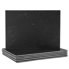 Argon Tableware Linea Rectangle Slate Placemats - 35 x 25cm - Pack of 6