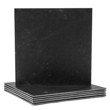 Argon Tableware Linea Square Slate Placemats - 33cm - Pack of 6