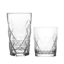 LAV 12 Piece Keops Glassware Set - Clear