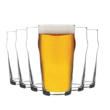 Rink Drink Nonic Pint Beer Glasses - 570ml - Pack of 4