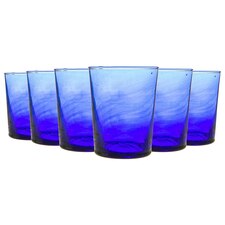 Nicola Spring Meknes Recycled Glass Tumblers - 215ml - Blue - Pack of 6