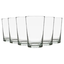 Nicola Spring Meknes Recycled Highball Glasses - 325ml - Clear - Pack of 6