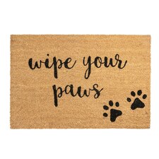 Nicola Spring Coir Door Mat - 90 x 60cm - Paws