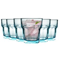 Bormioli Rocco Rock Bar Lounge Water Glasses - 270ml - Blue - Pack of 6