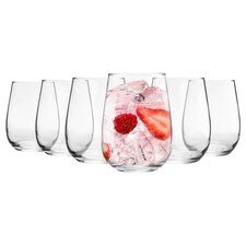 Argon Tableware Corto Stemless Gin Glasses - 590ml - Pack of 6