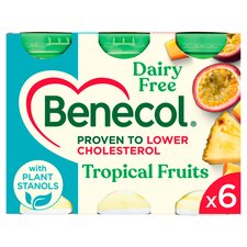 Benecol Dairy Free Tropical Drink 6 X 65.5G