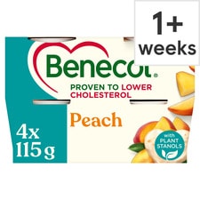 Benecol Peach Yogurt 4x115g