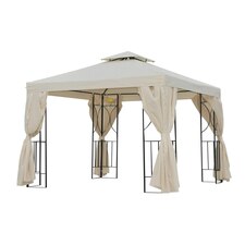 Outsunny 3m x 3m Garden Metal Gazebo Sun Shade Shelter Outdoor Tent