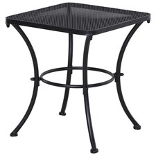 Outsunny 45cm Square Metal Outdoor Patio Bistro Table Coffee Desk