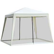 Outsunny 3m x 3m Outdoor Gazebo Canopy Tent Event Shelter with  Mesh Screen