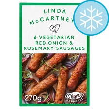 Linda Mccartney 6 Vegetarian Red Onion & Rosemary Sausages 270G