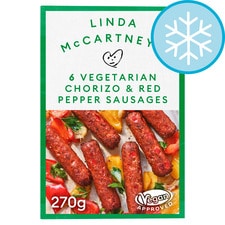 Linda Mccartney 6 Vegetarian Chorizo & Red Pepper Sausages 270G