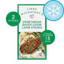 Linda McCartney's Quick Cook 2 Vegetarian Lamb Steaks 220g