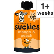 The Collective Suckies No Added Sugar Mango & Peach Kids Yoghurt Pouch 90g