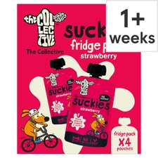 The Collective Suckies Strawberry Kids Yoghurt Pouch 4 x 90g