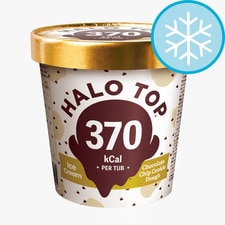 Halo Top Chocolate Chip Cookie Dough Ice Cream Tub 460ml